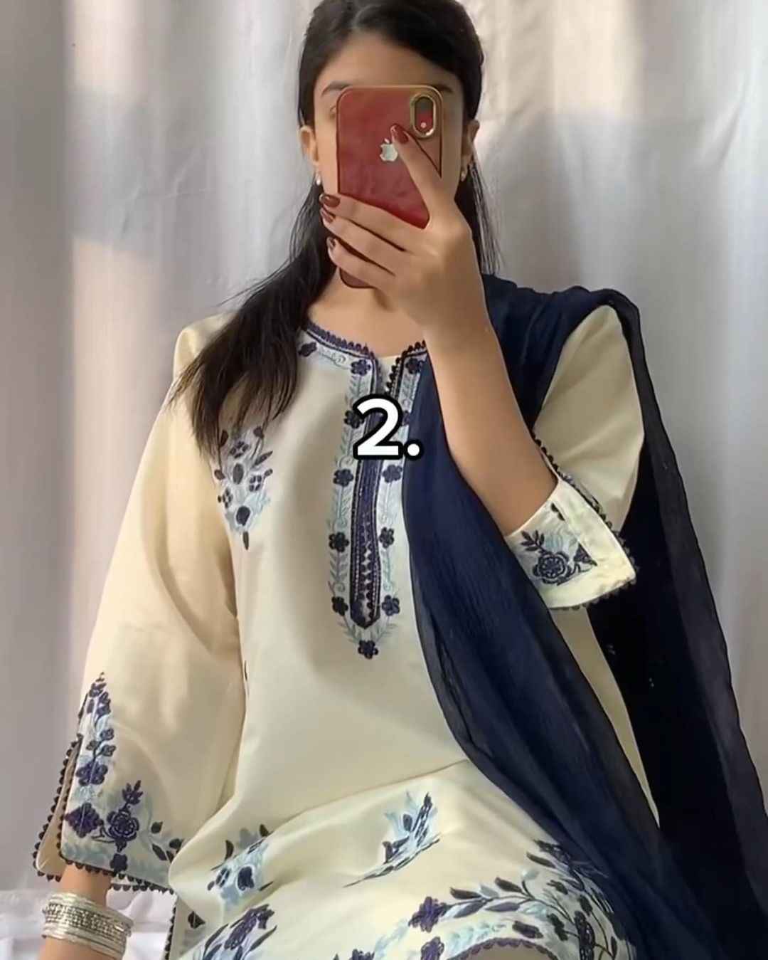 Multi Khadi Net - Stitched 2 pc - Sunflare.pk