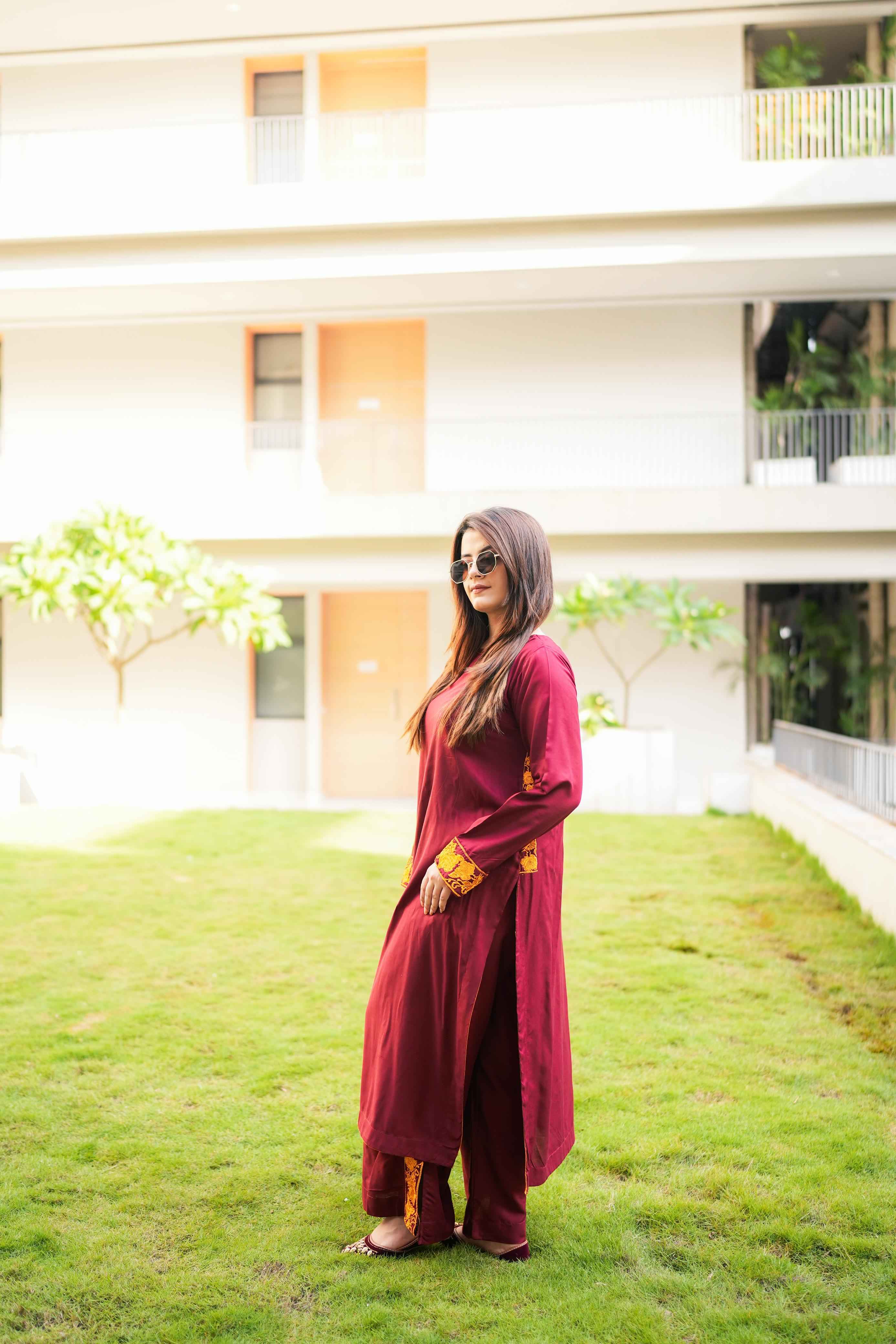 Henzel Golden Embroidery - Stitched 2 pc - Sunflare.pk