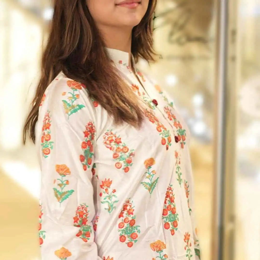 Rangrasiya Stitched Suit - Stylish 2 Pc Set - Sunflare.pk