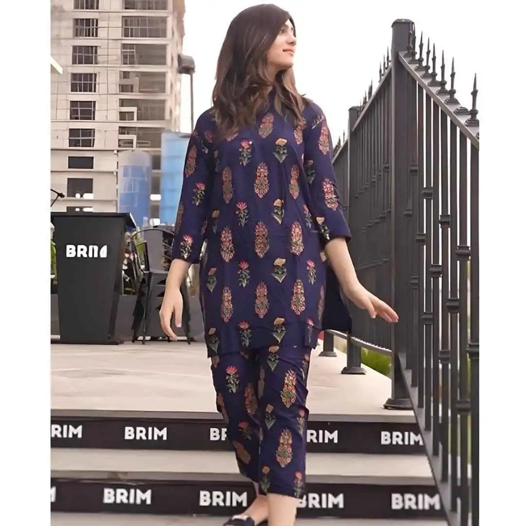 Rangrasiya Stitched Suit - Stylish 2 Pc Set - Sunflare.pk