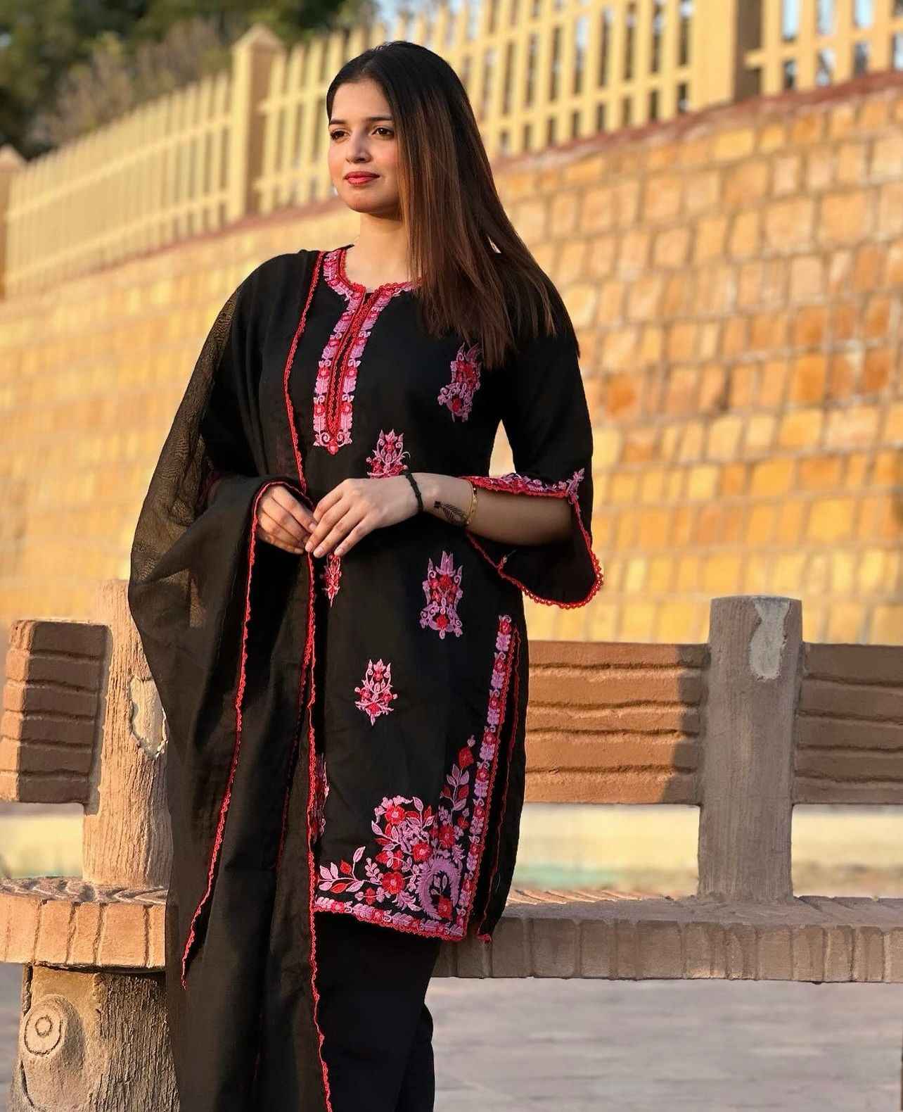 Multi Khadi Net - Stitched 2 pc - Sunflare.pk