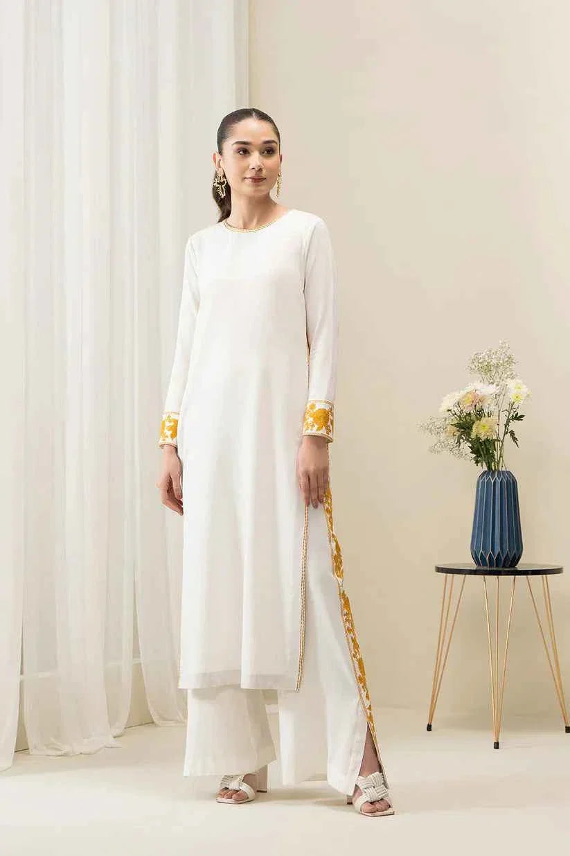 Henzel Golden Embroidery - Stitched 2 pc - Sunflare.pk