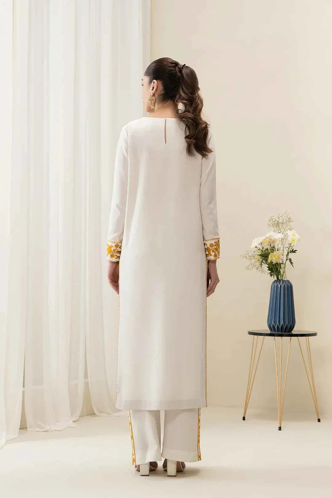 Henzel Golden Embroidery - Stitched 2 pc - Sunflare.pk