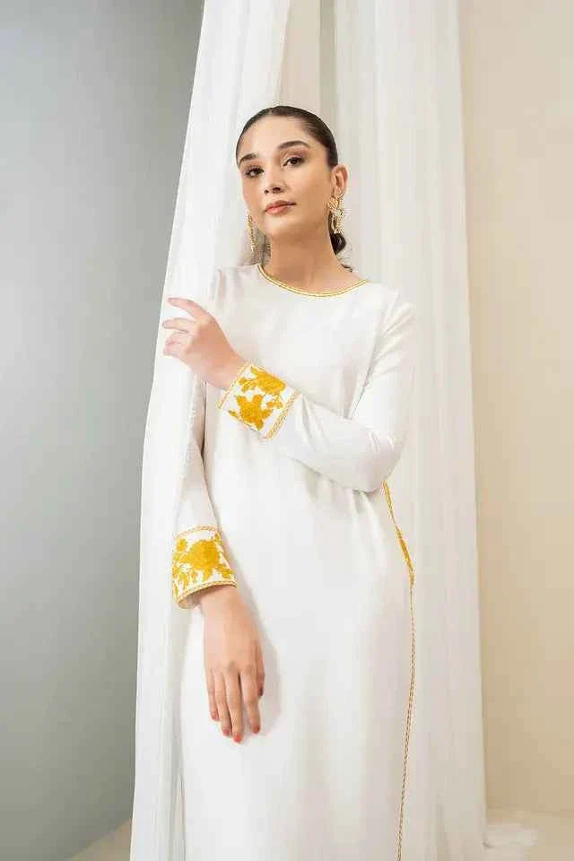 Henzel Golden Embroidery - Stitched 2 pc - Sunflare.pk