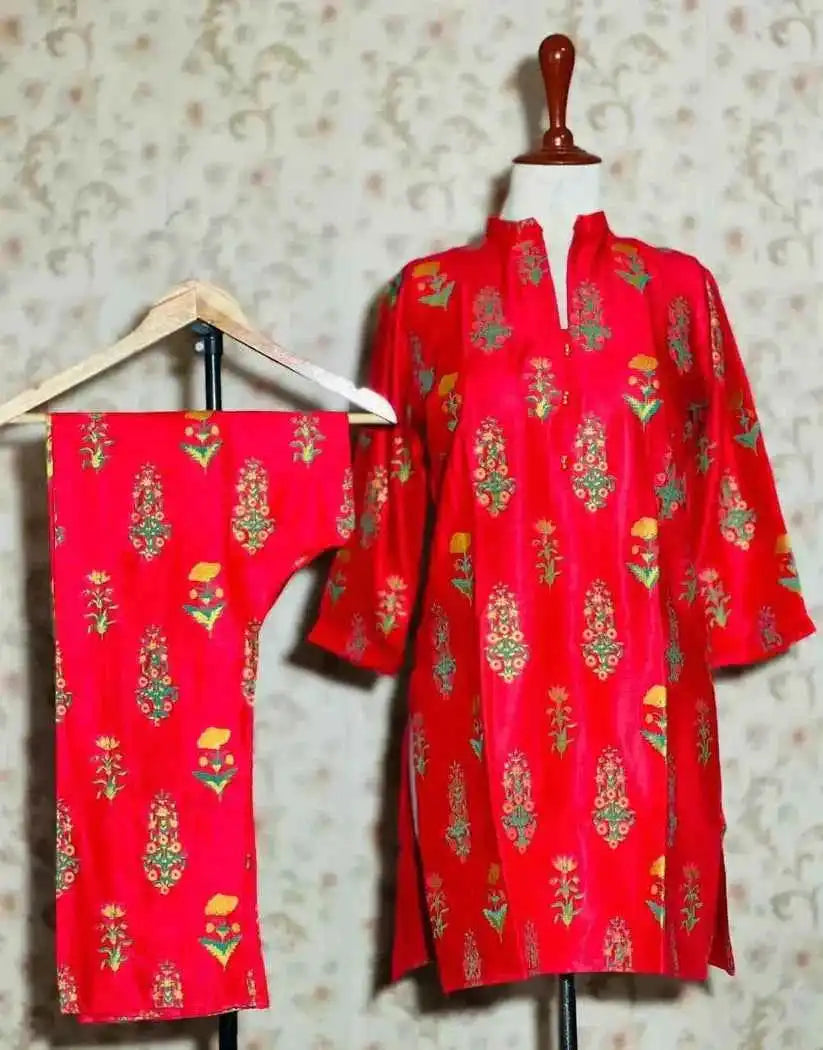 Rangrasiya Stitched Suit - Stylish 2 Pc Set - Sunflare.pk