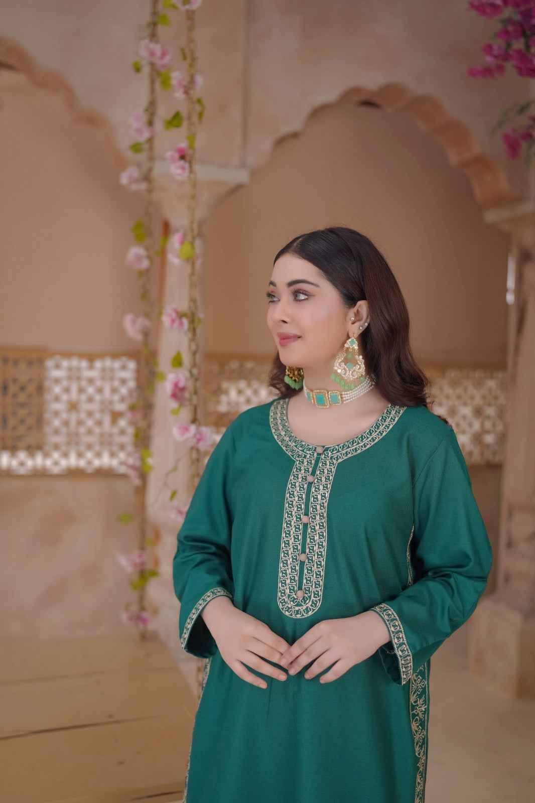Dhanak Embroidery  - Stitched 2 pc - Sunflare.pk