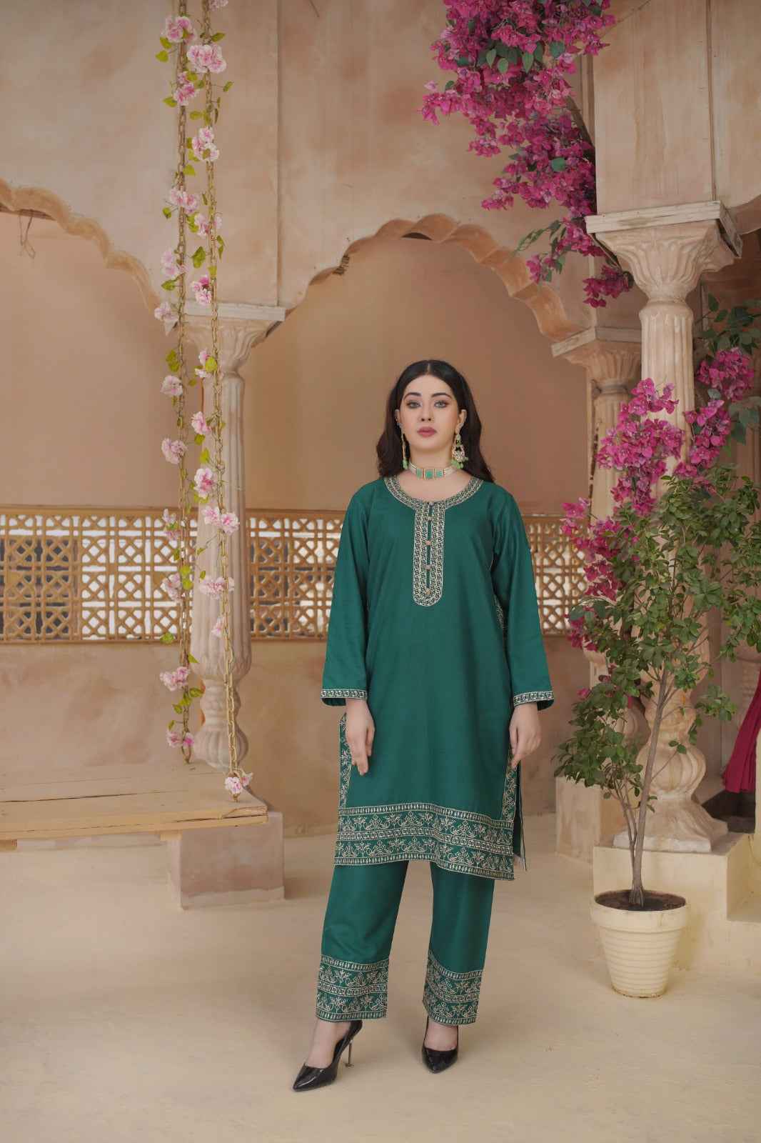 Dhanak Embroidery  - Stitched 2 pc - Sunflare.pk
