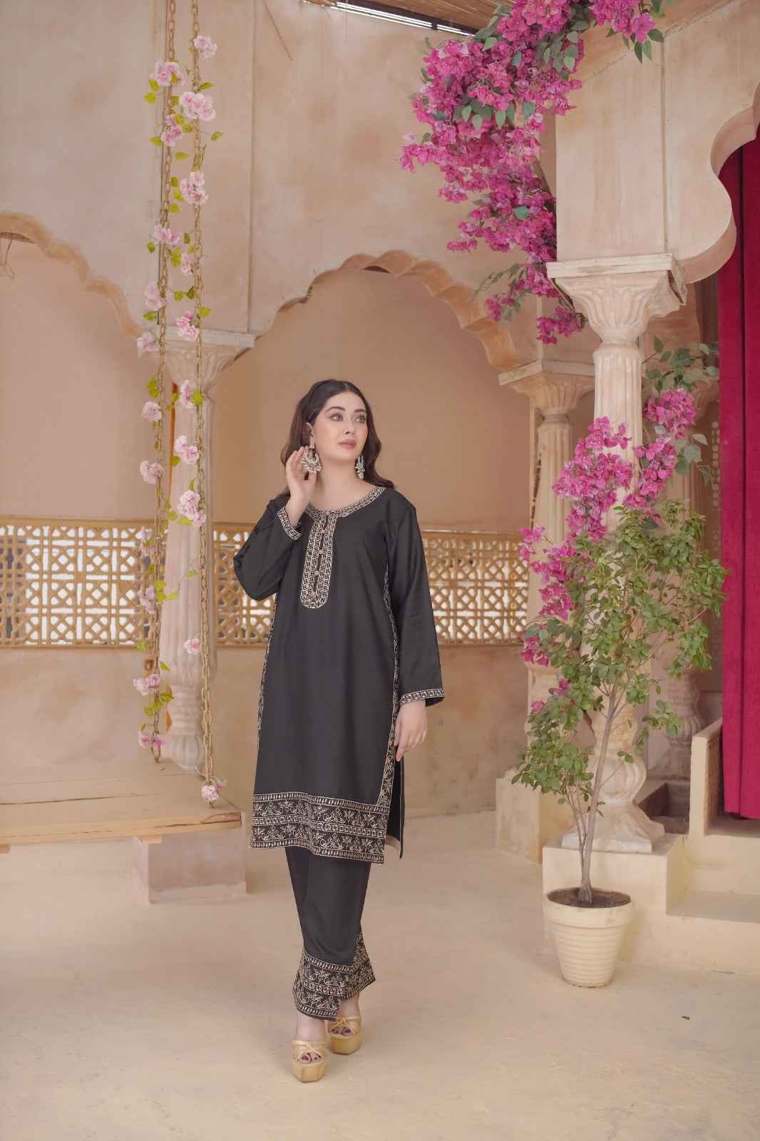 Dhanak Embroidery  - Stitched 2 pc - Sunflare.pk