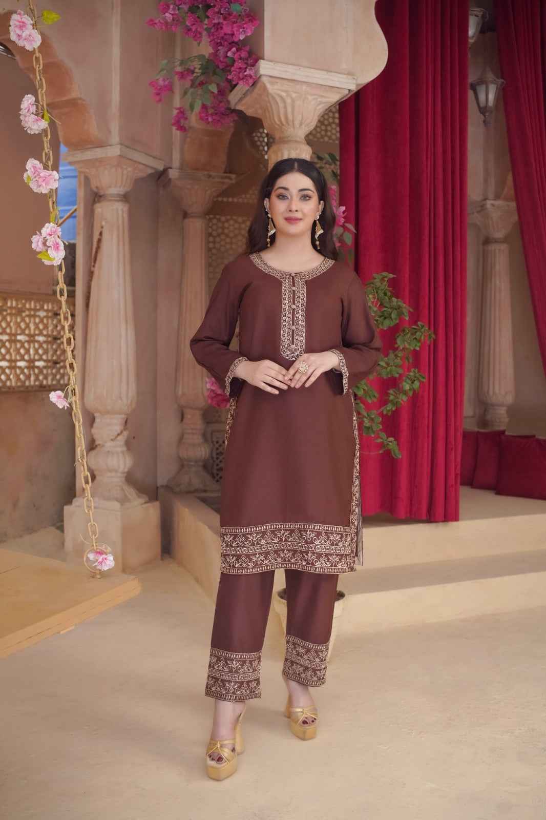 Dhanak Embroidery  - Stitched 2 pc - Sunflare.pk