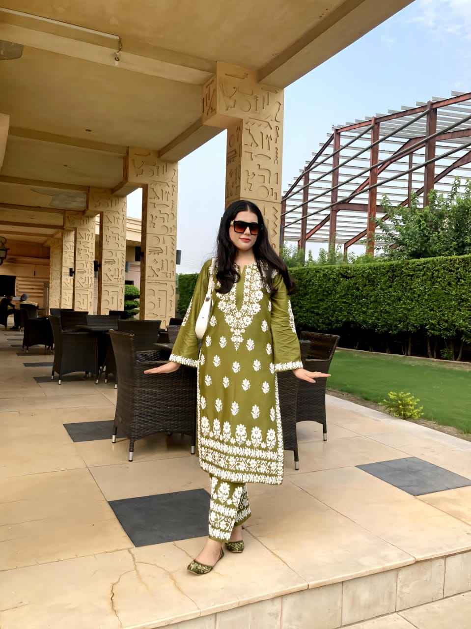 Indian Chicken Kari 2 pc set - Authentic Stitched Design - Sunflare.pk