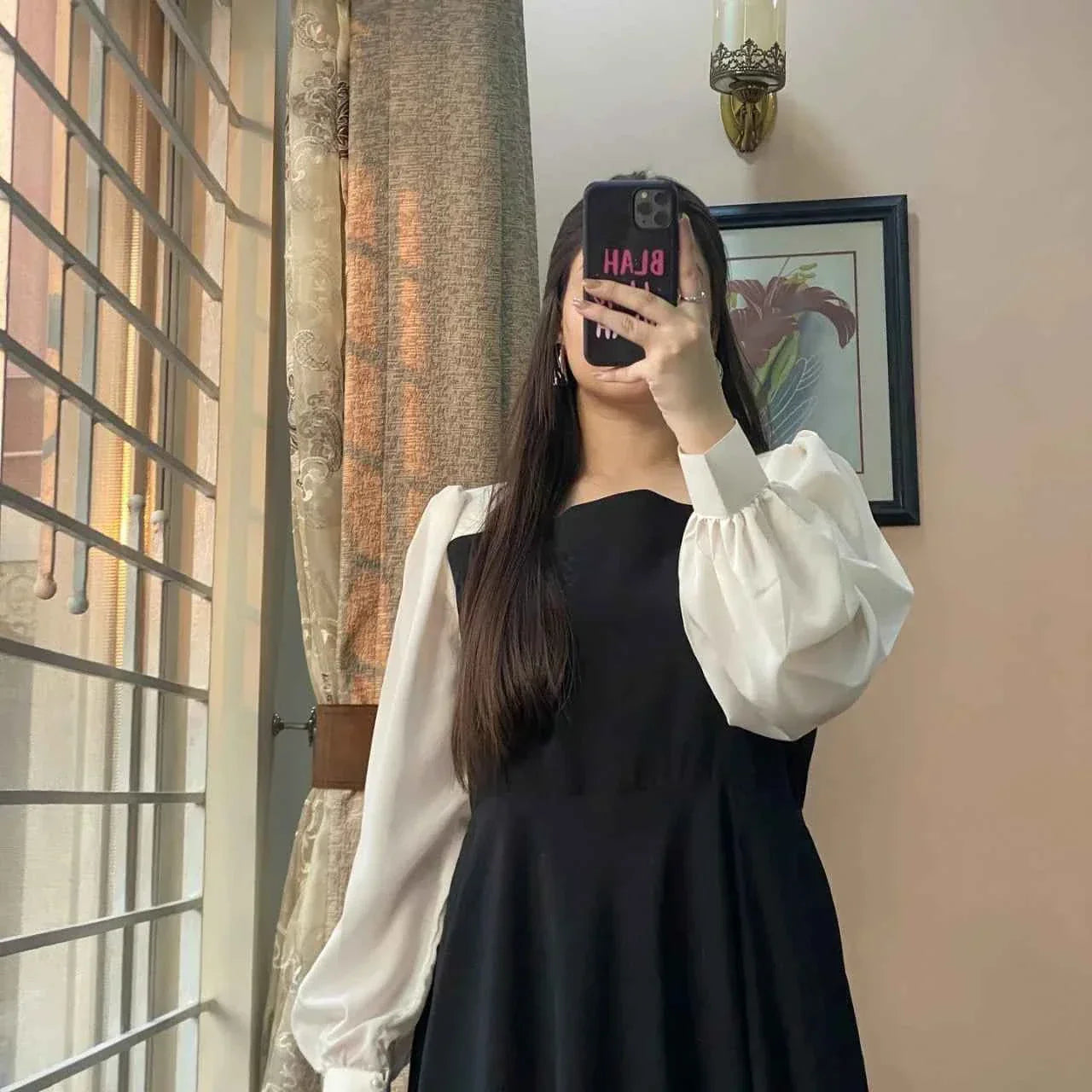 Korean Aesthetic Maxi Dress - Sunflare.pk