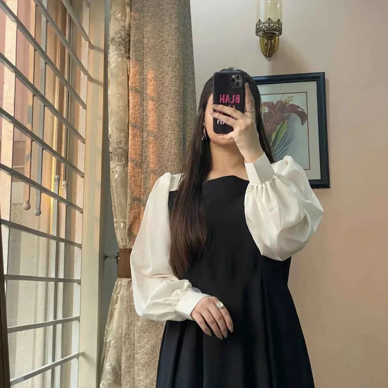 Korean Aesthetic Maxi Dress - Sunflare.pk