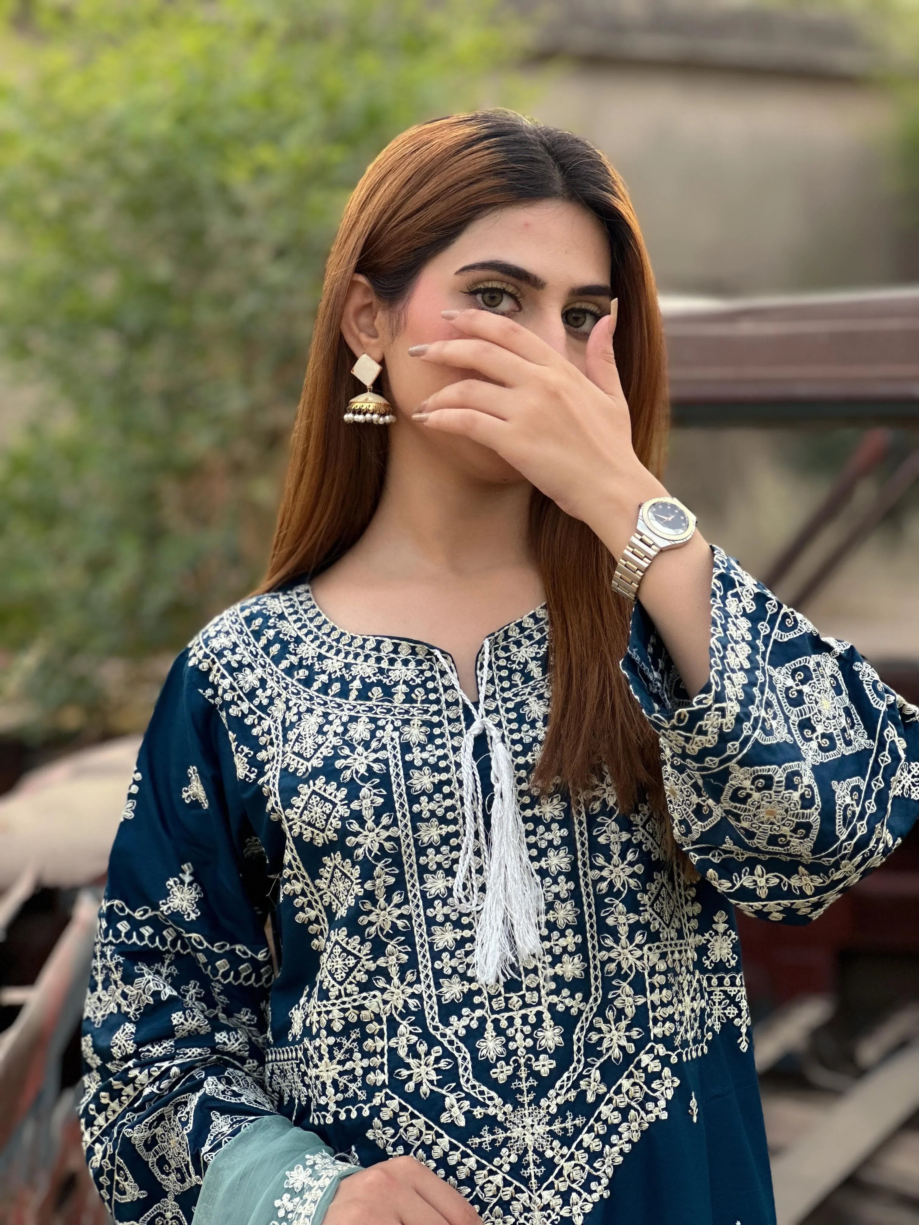 Noor e Nazar Stitched 3pc - Sunflare.pk