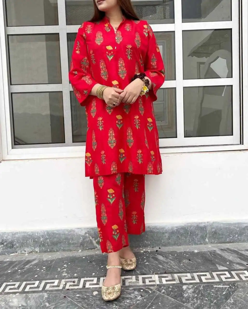 Rangrasiya Stitched Suit - Stylish 2 Pc Set - Sunflare.pk
