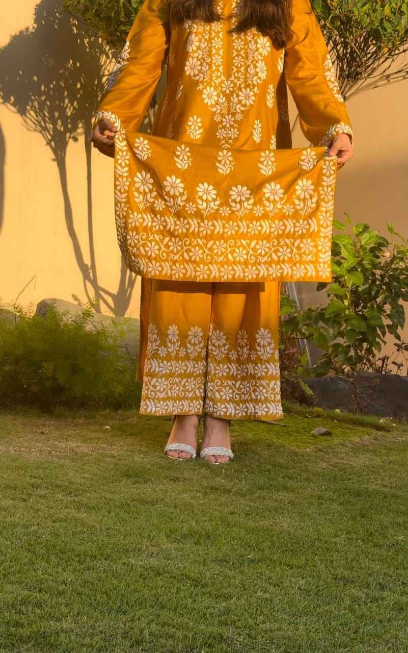Indian Chicken Kari 2 pc set - Authentic Stitched Design - Sunflare.pk