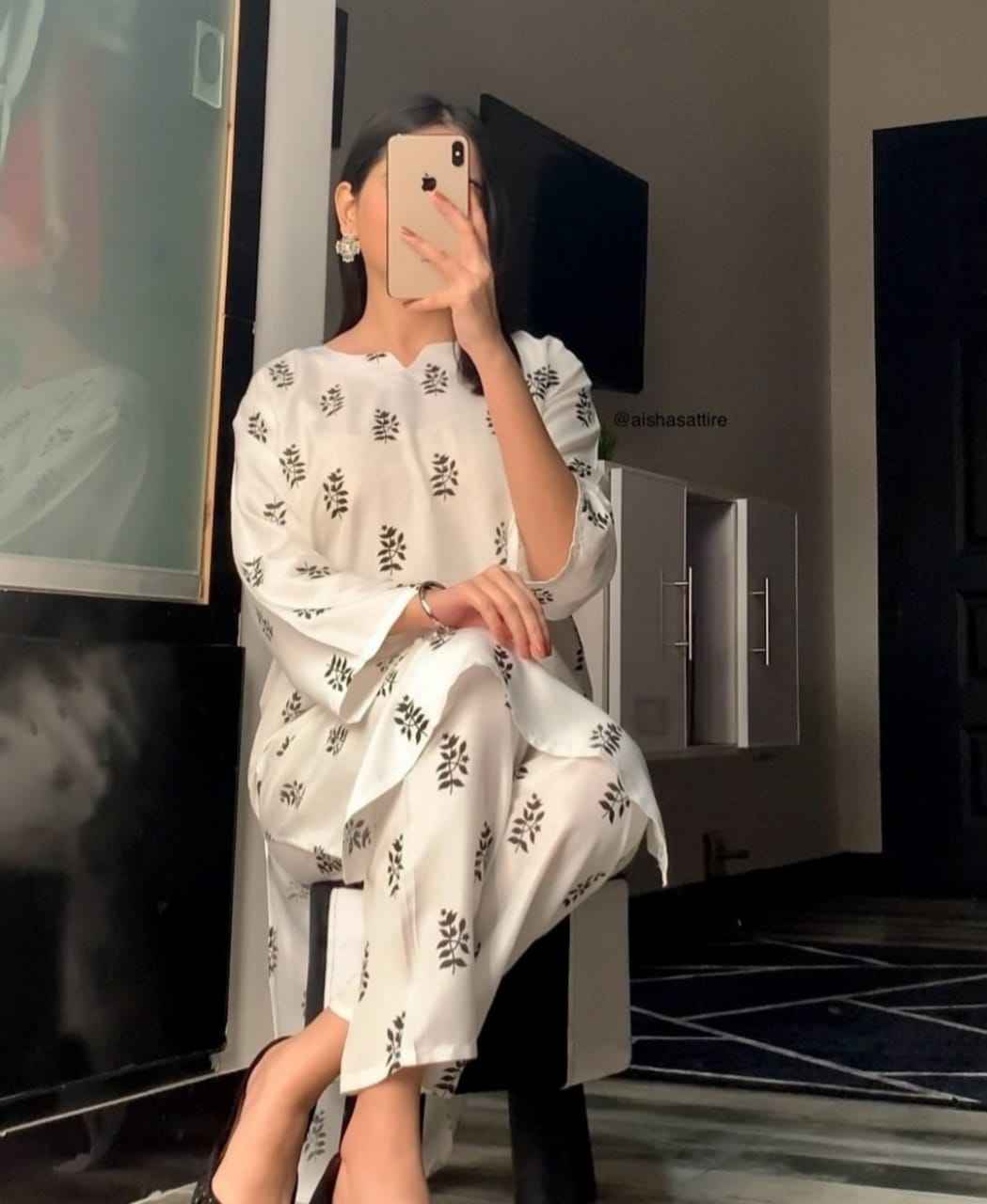 Saleha- Stitched 2 pc - Sunflare.pk