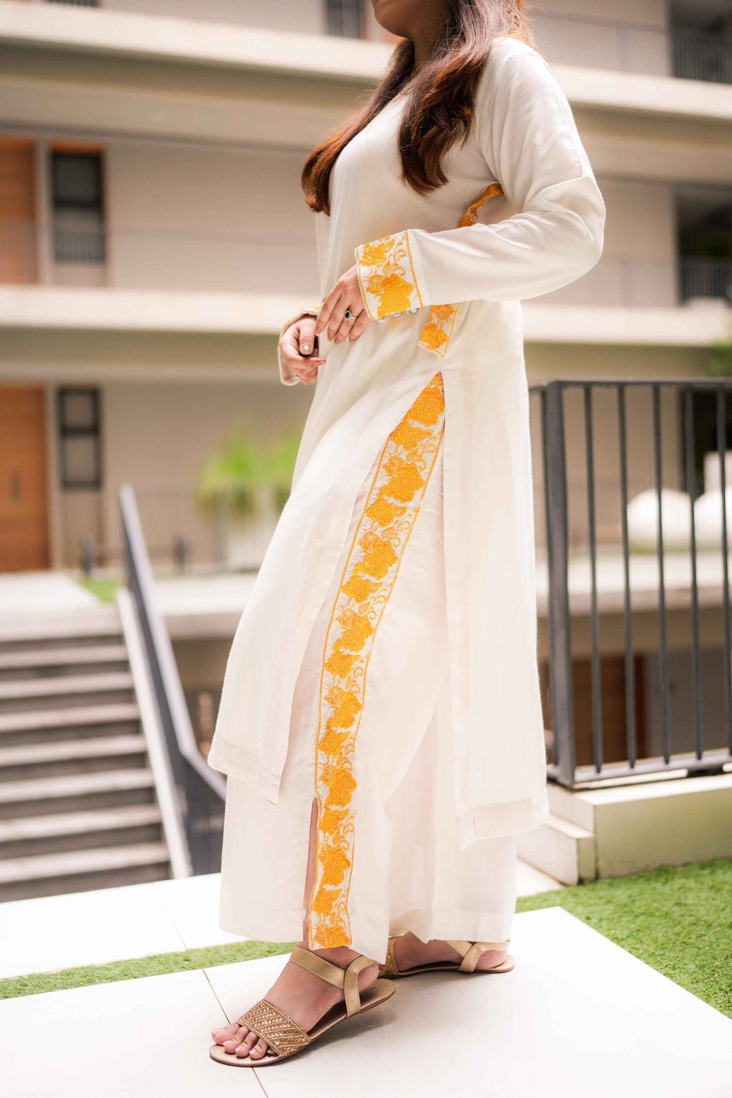 Henzel Golden Embroidery - Stitched 2 pc - Sunflare.pk