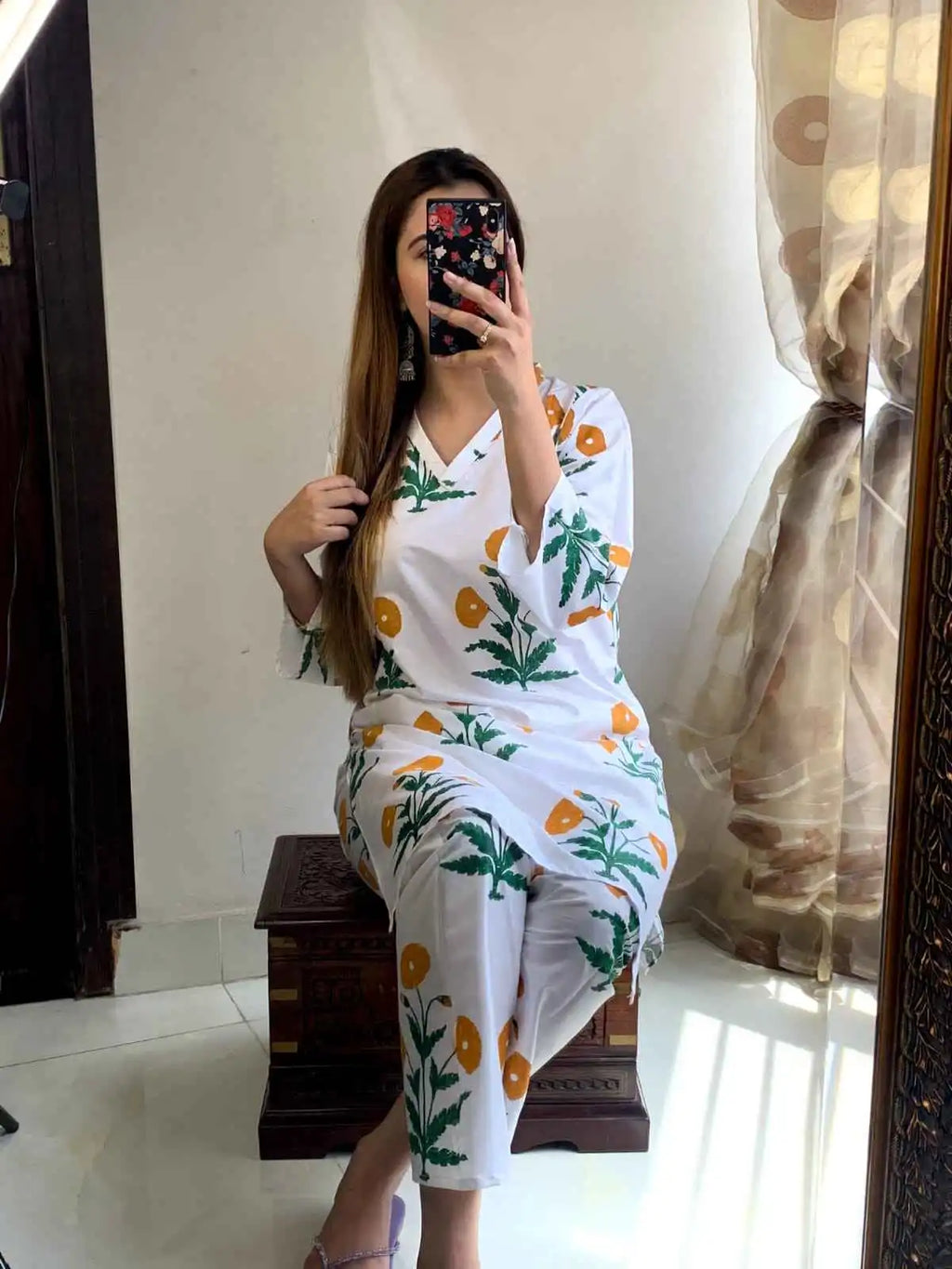 Daffodils - Stitched 2 pc - Sunflare.pk