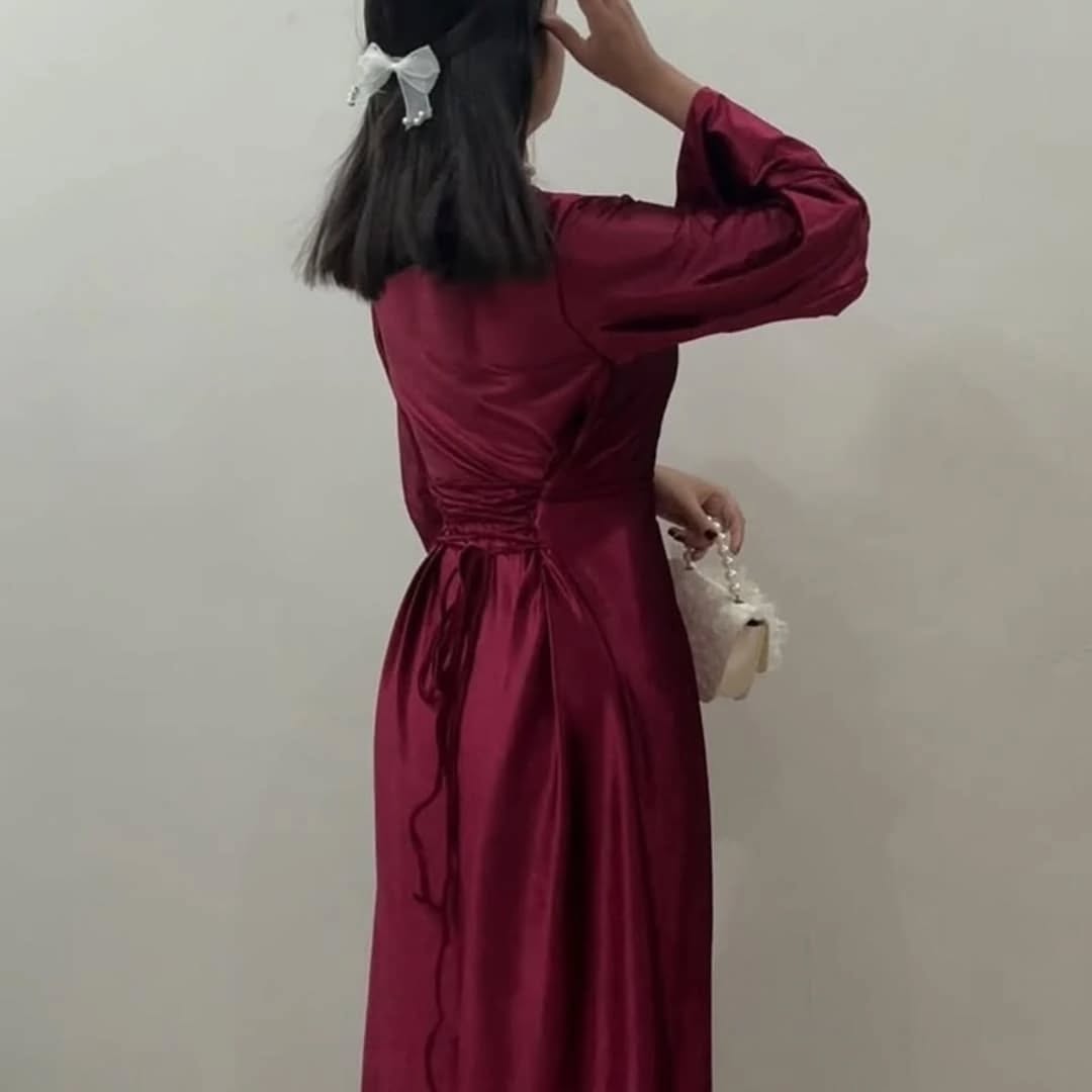 Long Silk Maxi – Full-Length Dress