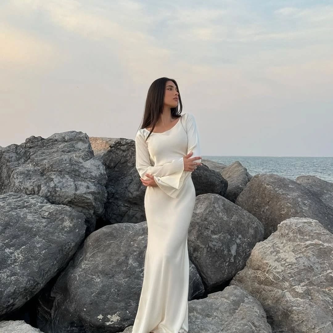 Long Silk Maxi – Full-Length Dress