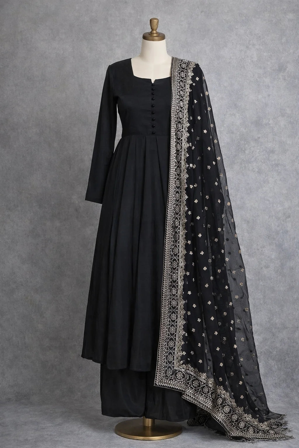 Noor e Mehfil With Organza Dupatta - Stitched 3pc