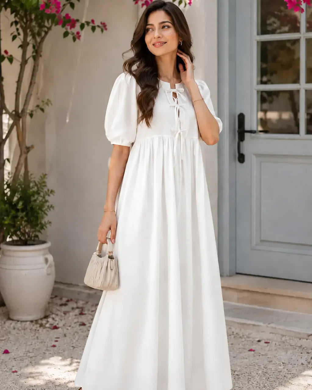 Timeless Cotton Frock - view 3 | Sunflare.pk