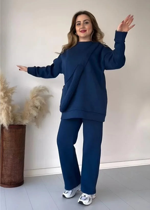 Fleece Track Suit – 3-Piece Set with Shirt, Trouser & Bag