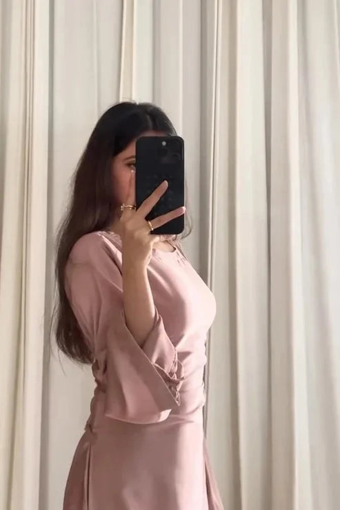 Long Silk Maxi – Full-Length Dress