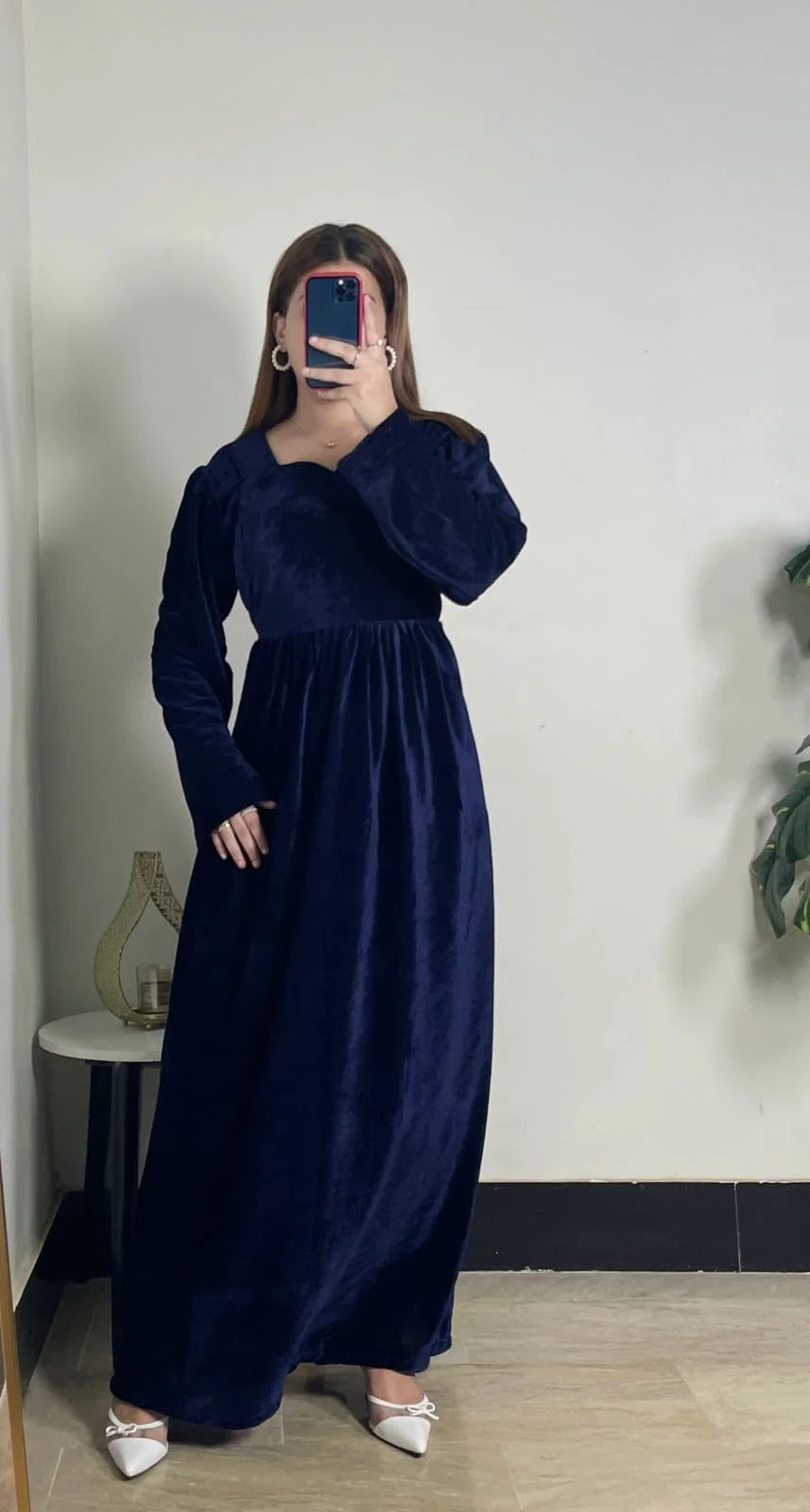 Velvet Frock with Belt