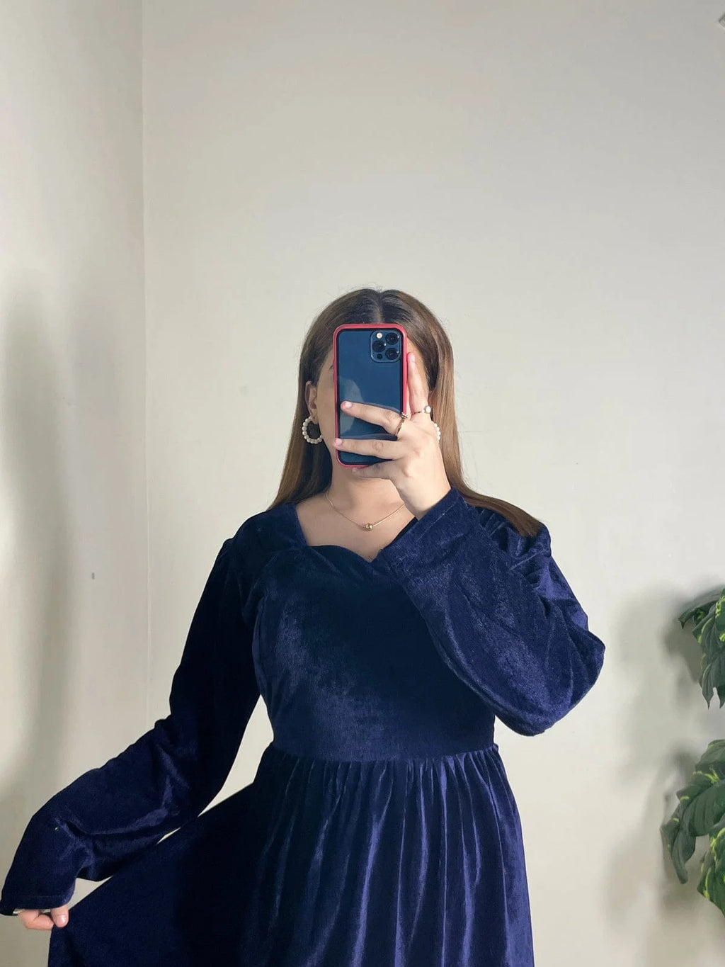 Velvet Frock with Belt