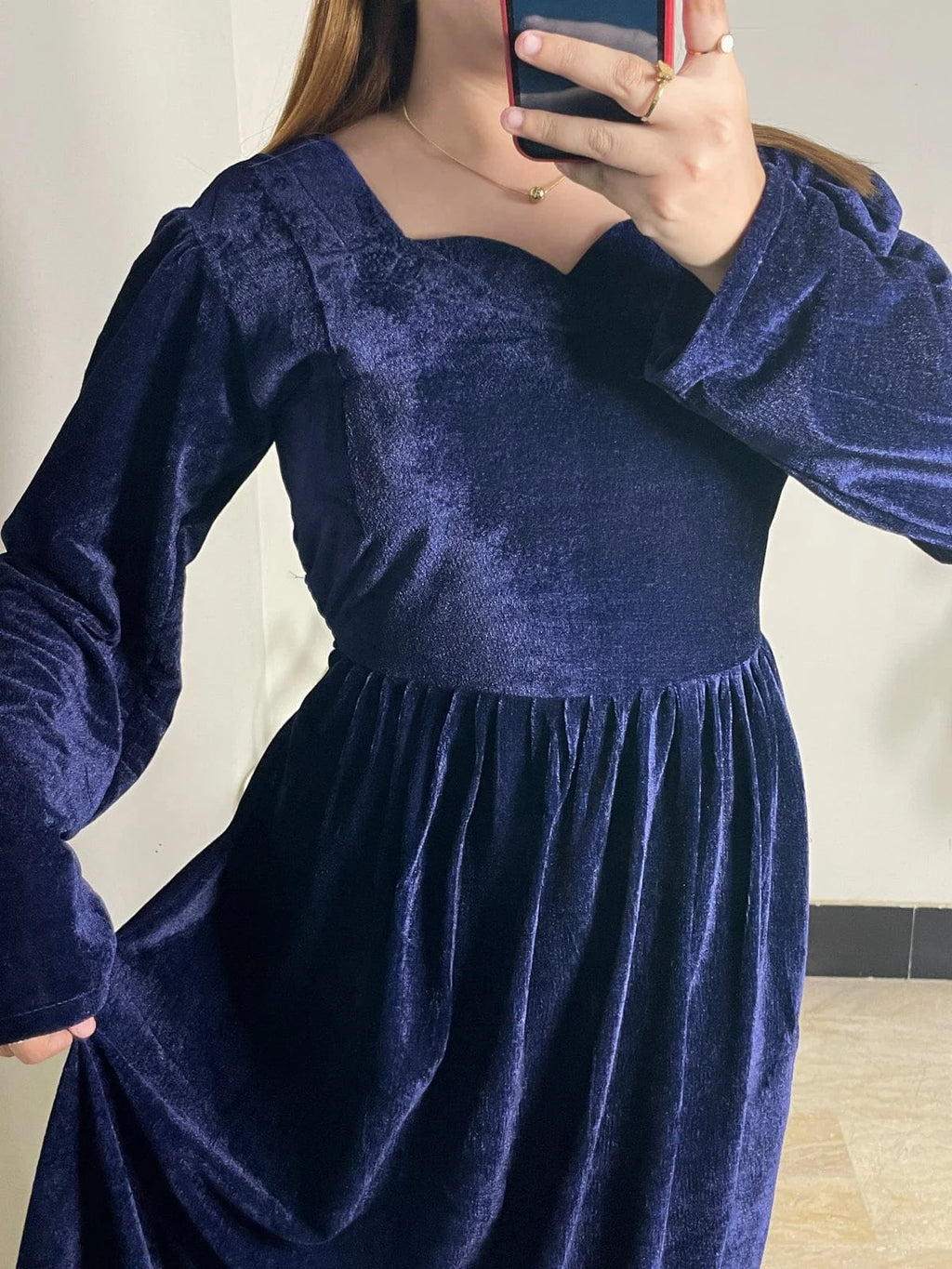 Velvet Frock with Belt