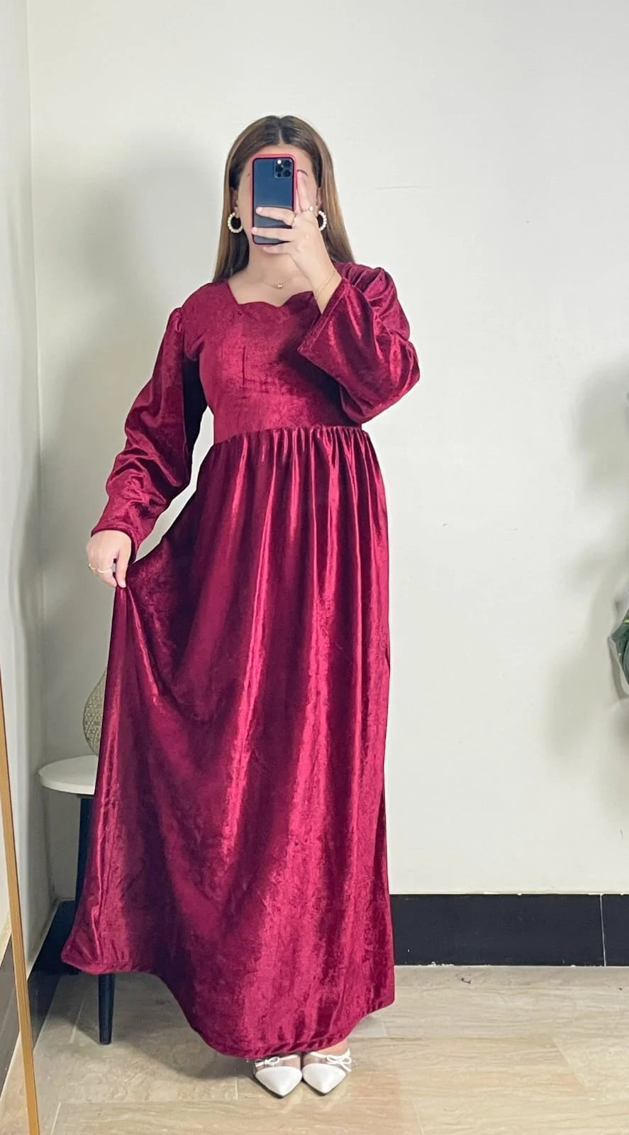 Velvet Frock with Belt