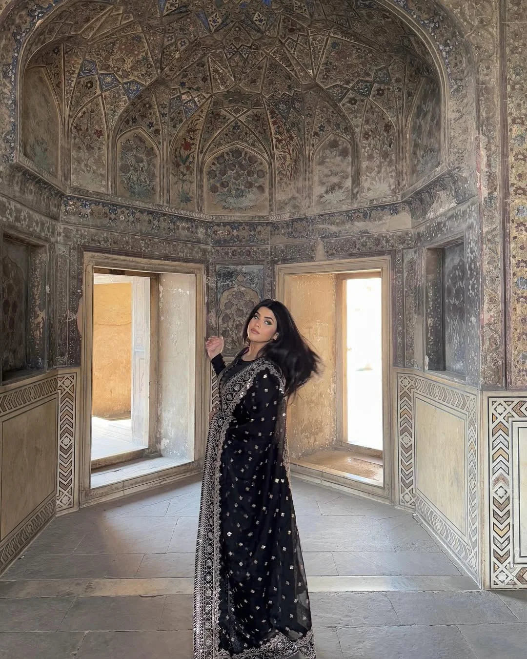 Noor e Mehfil With Organza Dupatta - Stitched 3pc