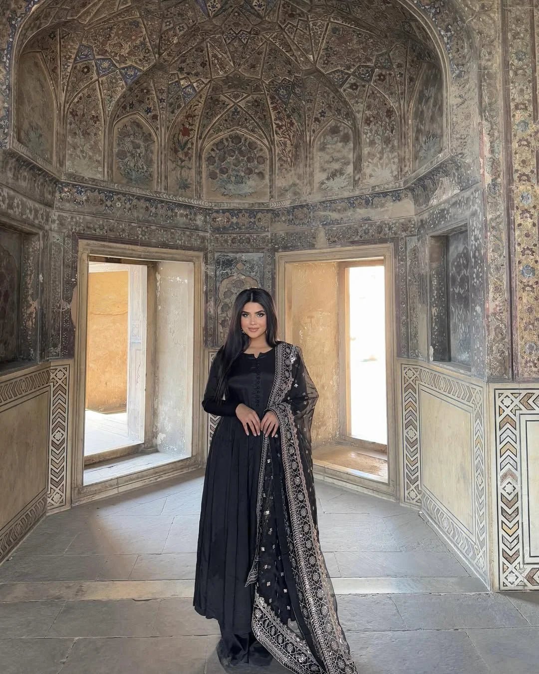 Noor e Mehfil With Organza Dupatta - Stitched 3pc