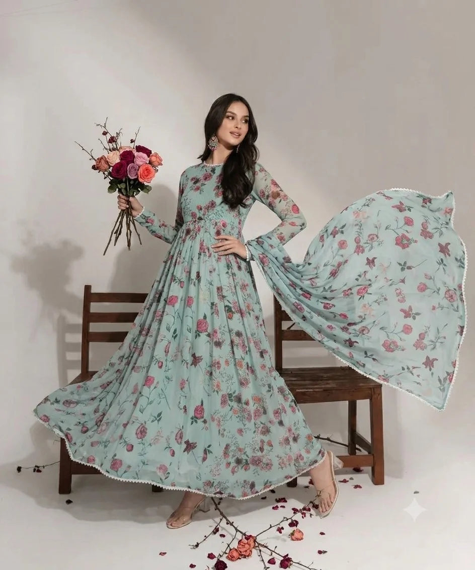 Floral Flared Maxi - Ready To Wear