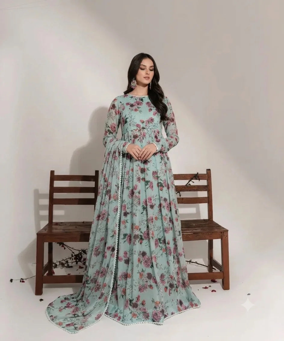 Floral Flared Maxi - Ready To Wear