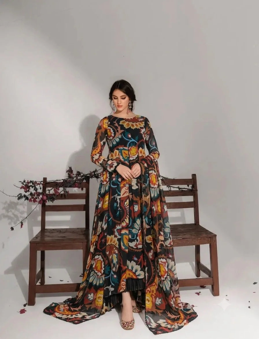 Floral Flared Maxi - Ready To Wear