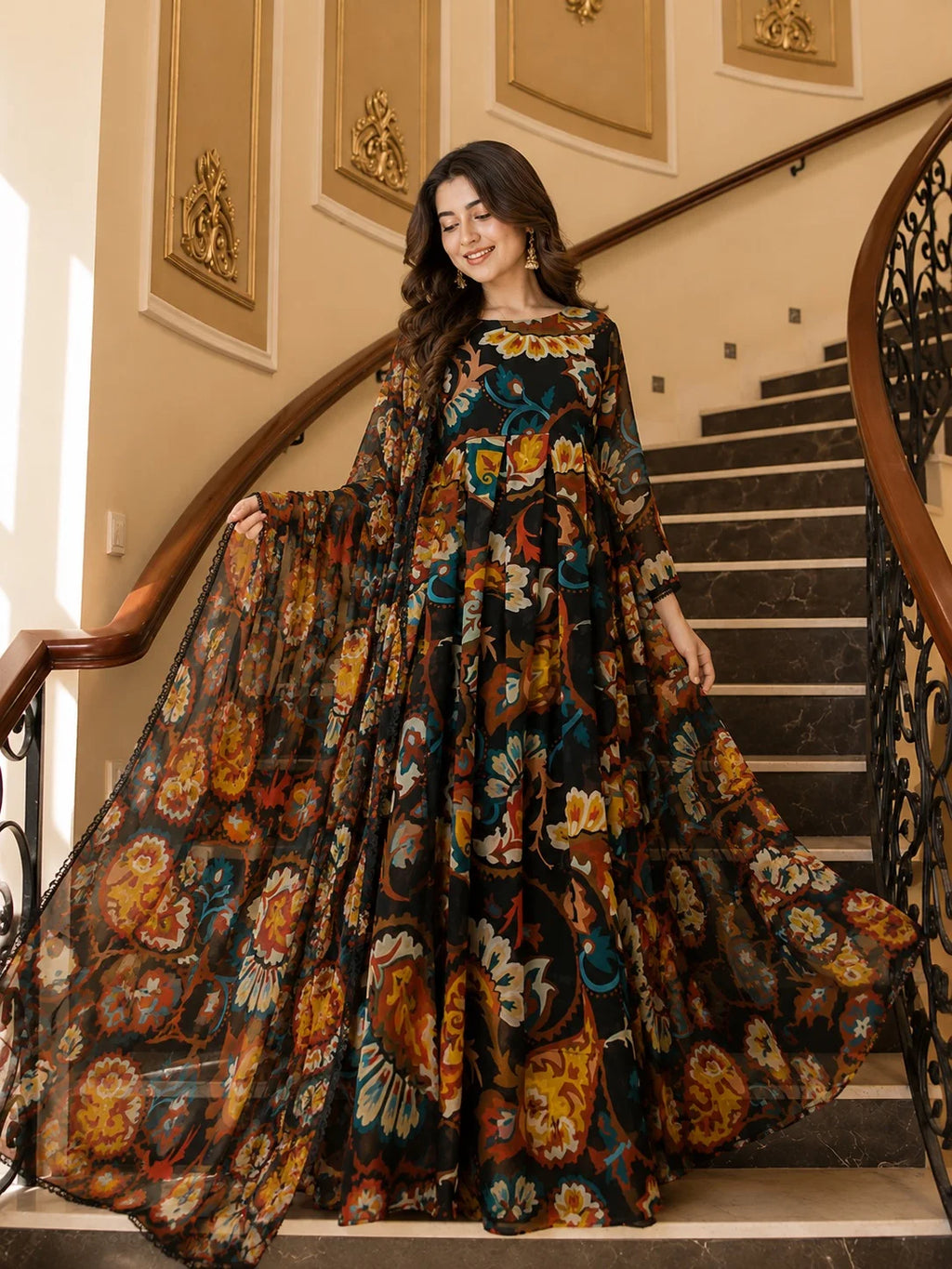 Floral Flared Maxi - Ready To Wear