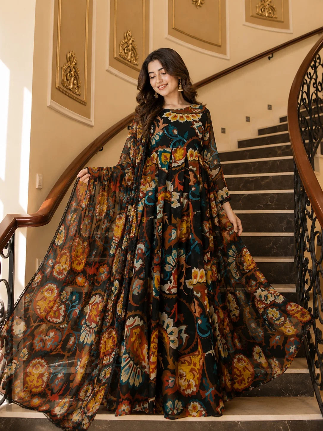 Floral Flared Maxi - Ready To Wear