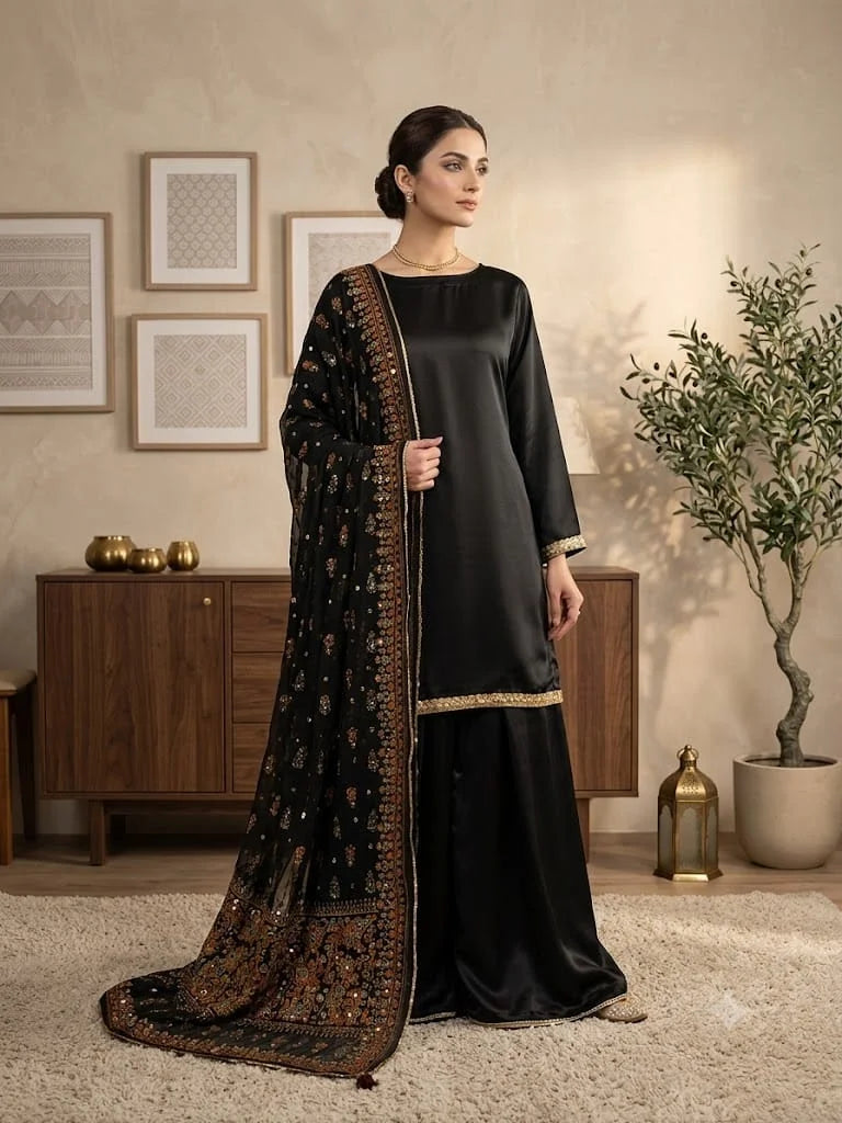 Vibin’ 3-Piece Sharara Set