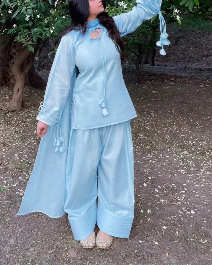 Pankhuri Farshi Shalwar - Stitched 3pc