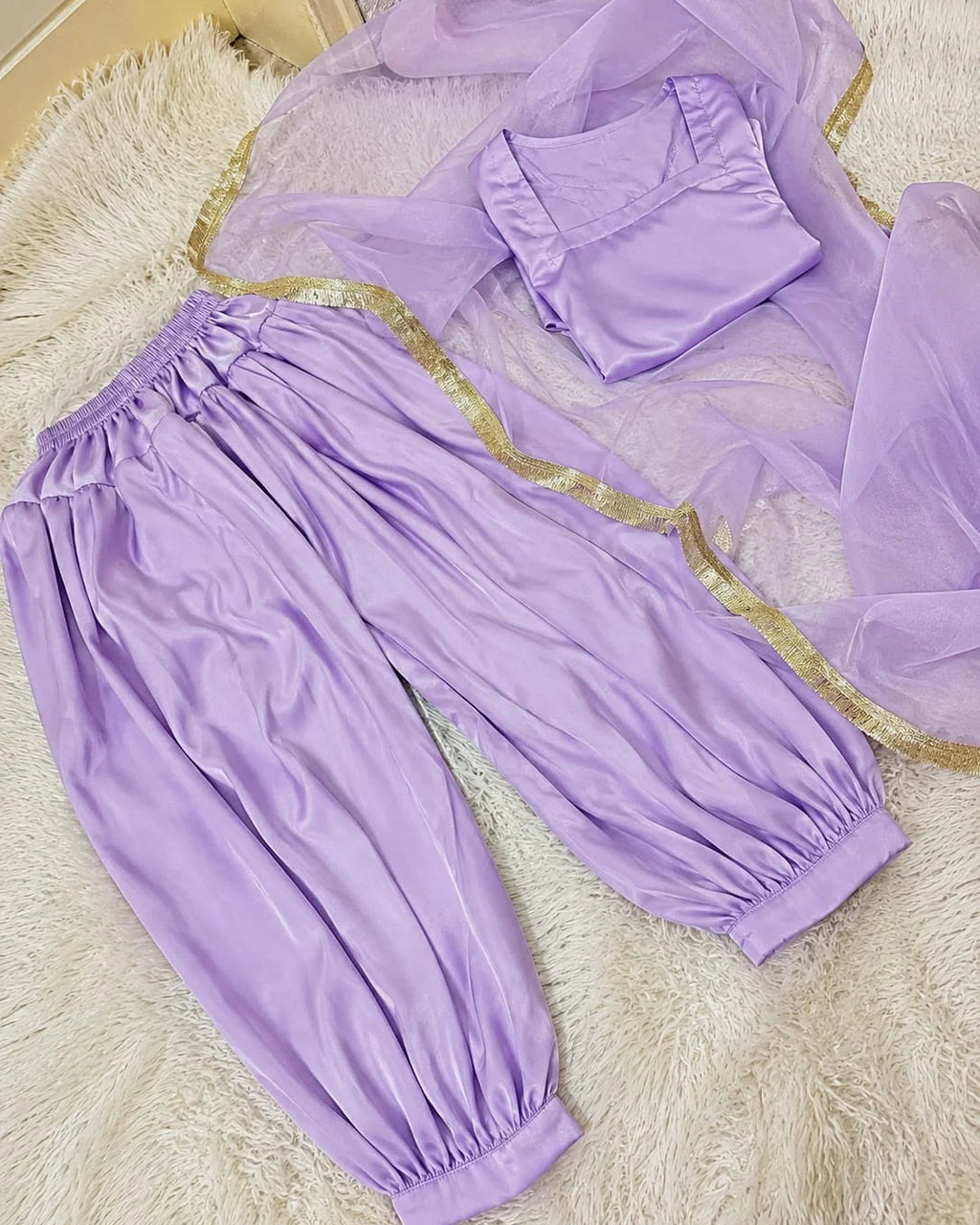 Shamooz Silk Corset Shirt & Balloon Shalwar - Stitched 3pc