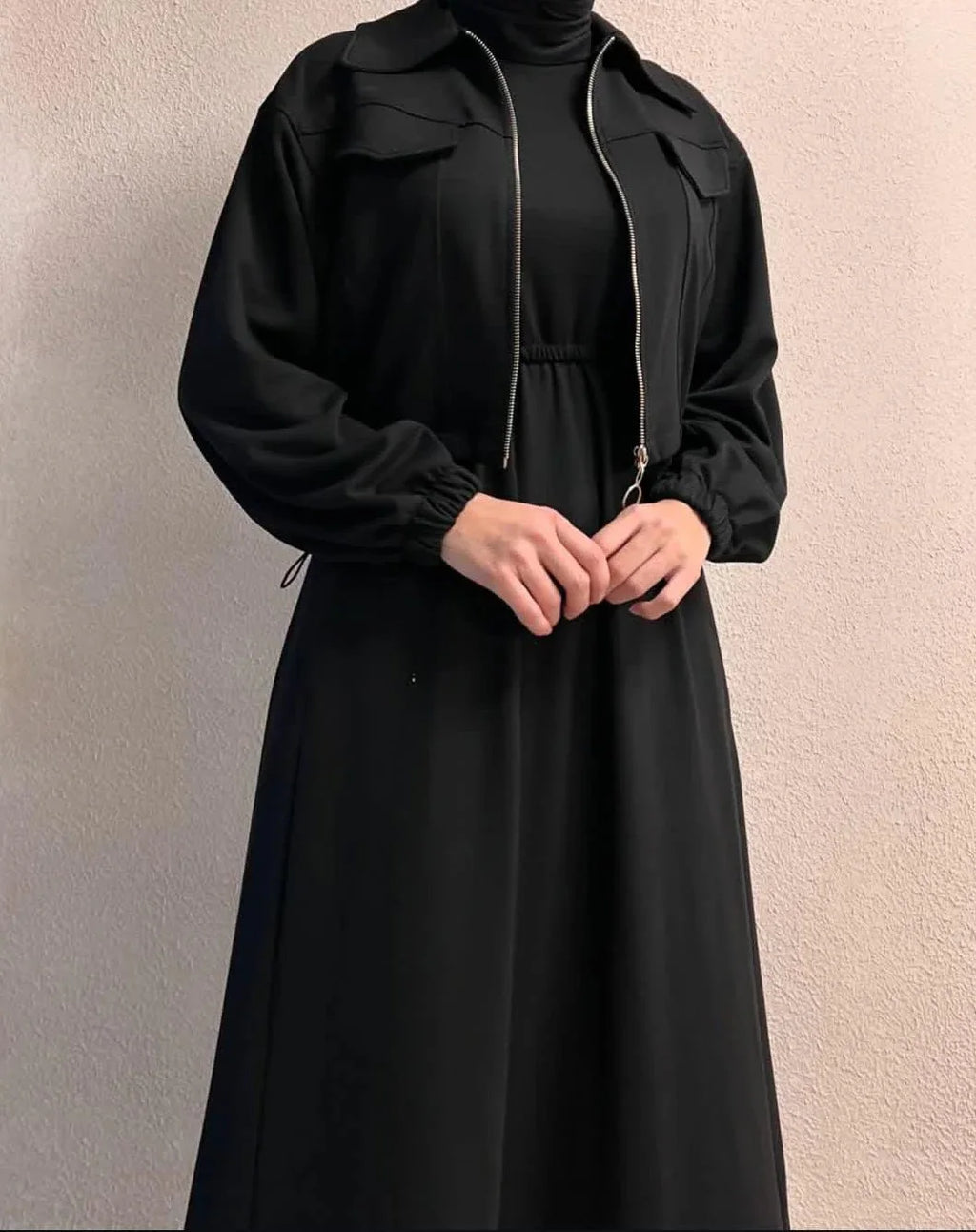 Zipper Jacket & Sleeveless Maxi – 2 Piece - view 15 | Sunflare.pk