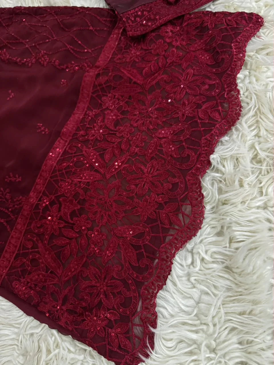 Chikankari Sequins Embroidered - Stitched 3pc