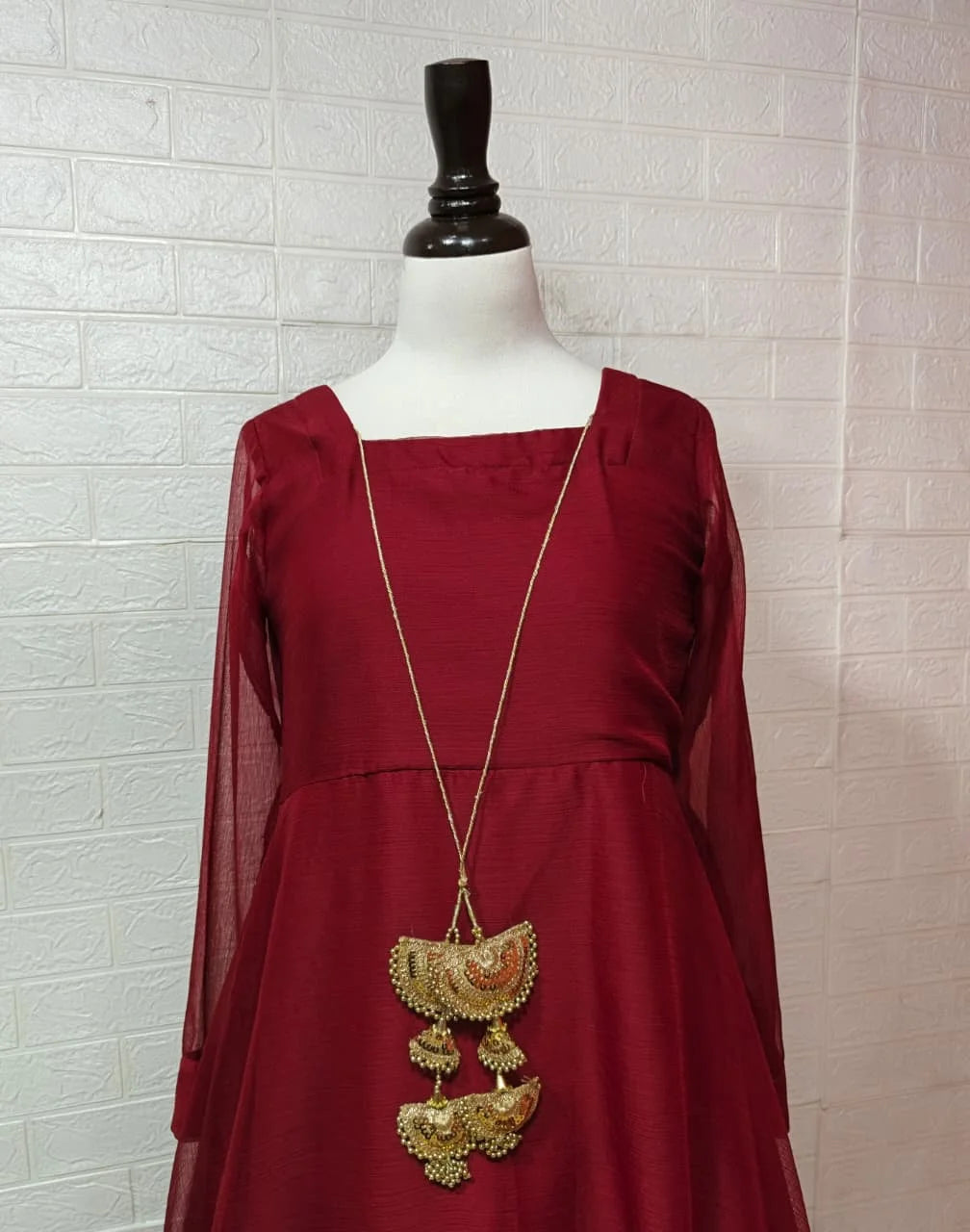 Crinkle Chiffon Anarkali Maxi – 2PC Ready to Wear