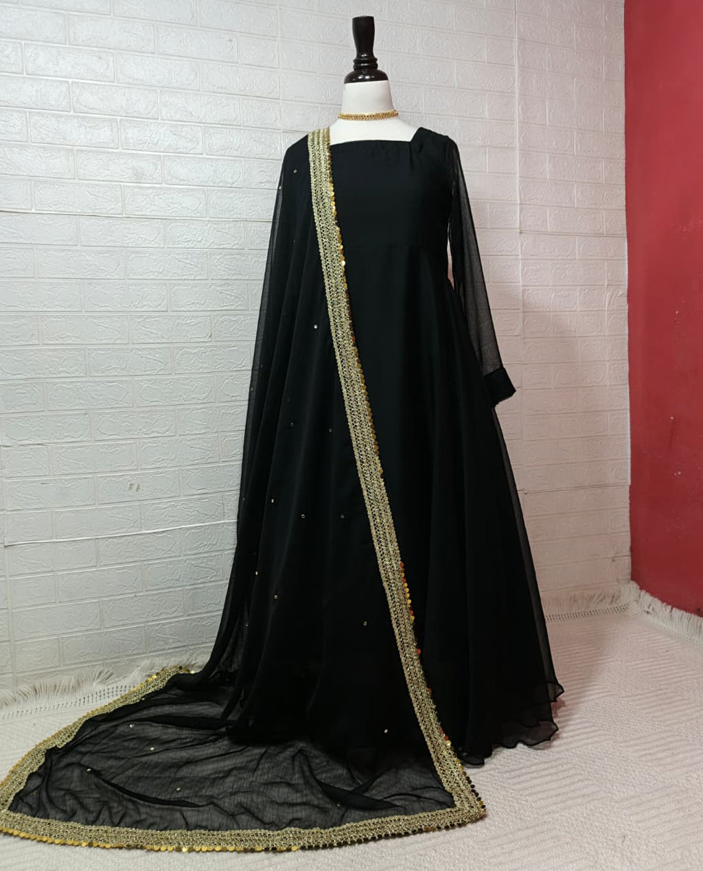 Crinkle Chiffon Anarkali Maxi – 2PC Ready to Wear