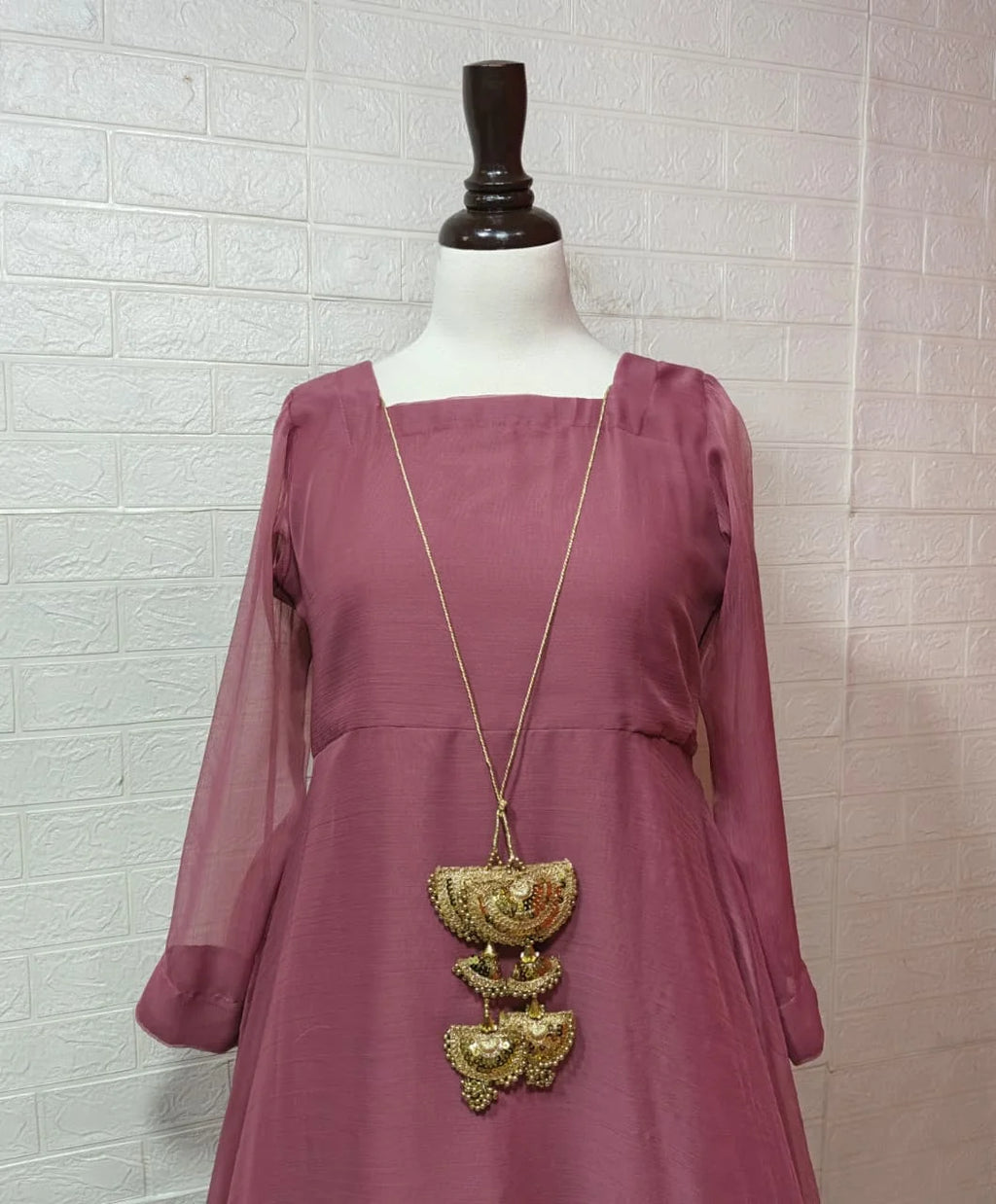 Crinkle Chiffon Anarkali Maxi – 2PC Ready to Wear