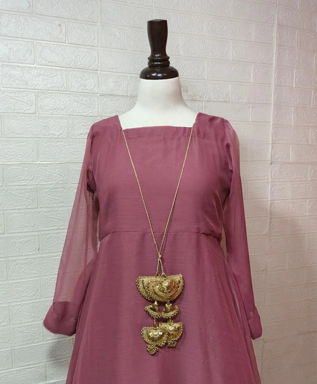 Crinkle Chiffon Anarkali Maxi – 2PC Ready to Wear