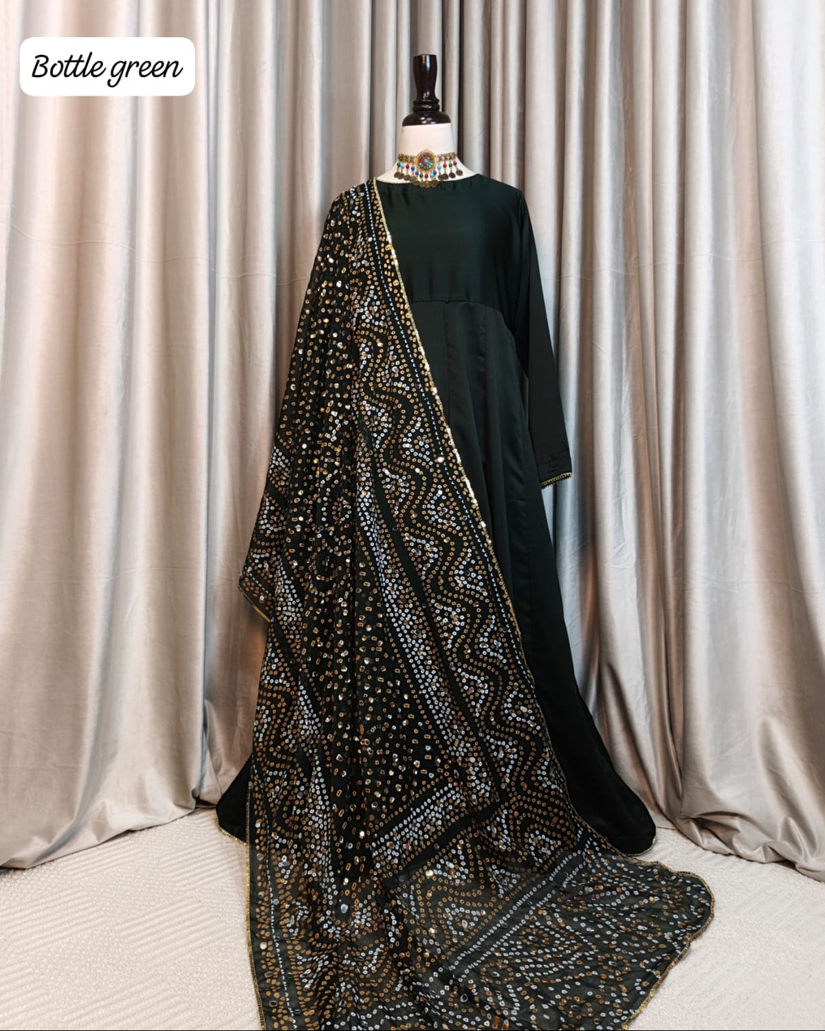 Chundri Royale 2-Piece Maxi - view 11 | Sunflare.pk