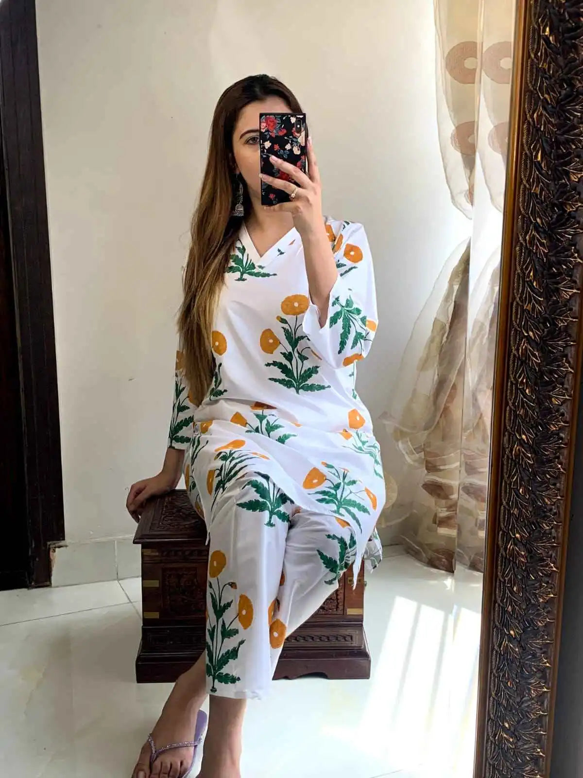 Daffodils - Stitched 2 pc - Sunflare.pk